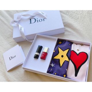 DIOR バースデーギフト　巾着袋　口紅　ネイル　プレゼント　新品未使用　非売品