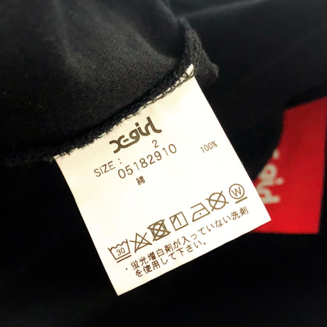 X-girl(エックスガール)の【X-girl】Tシャツワンピース レディースのトップス(Tシャツ(半袖/袖なし))の商品写真