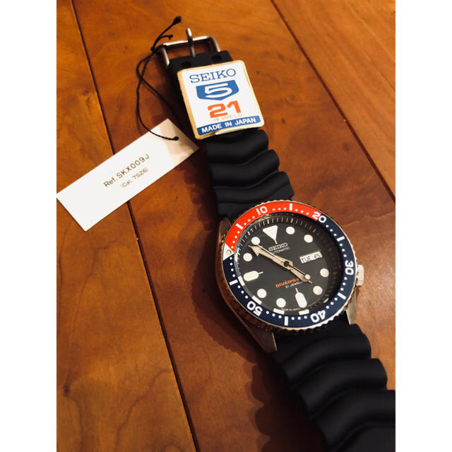 特価！　SEIKO 新品 ネイビーボーイ セイコー SKX009 J1 日本製ステンレスベルト素材