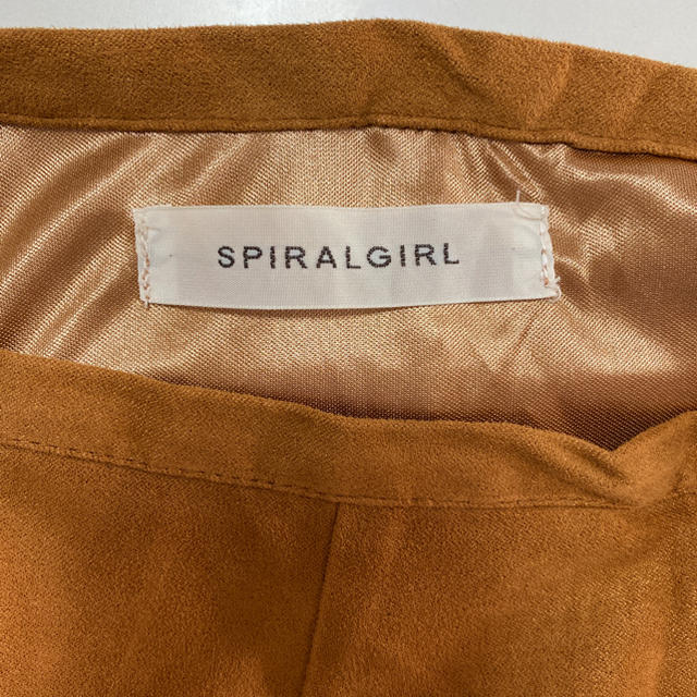 SPIRAL GIRL(スパイラルガール)の秋服　ブラウン　ミニスカート レディースのスカート(ミニスカート)の商品写真