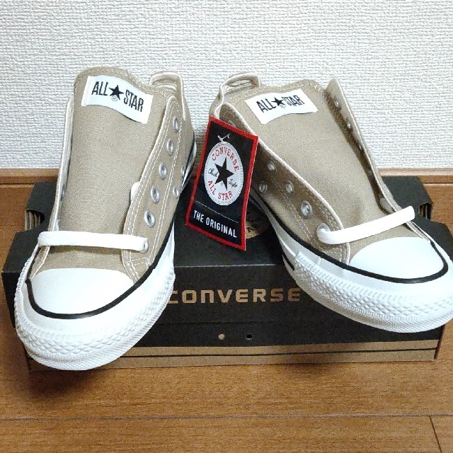 CONVERSE(コンバース)の【新品】コンバース オールスター ベージュ 24cm レディースの靴/シューズ(スニーカー)の商品写真