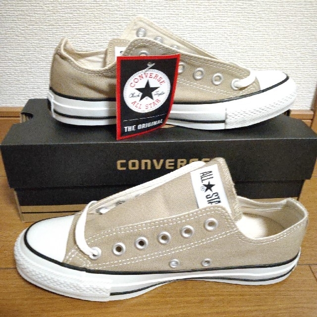 CONVERSE(コンバース)の【新品】コンバース オールスター ベージュ 24cm レディースの靴/シューズ(スニーカー)の商品写真