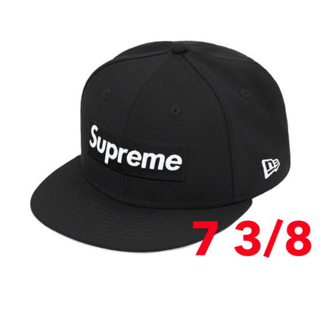 World Famous Box Logo New Era 7 3/8 黒キャップ