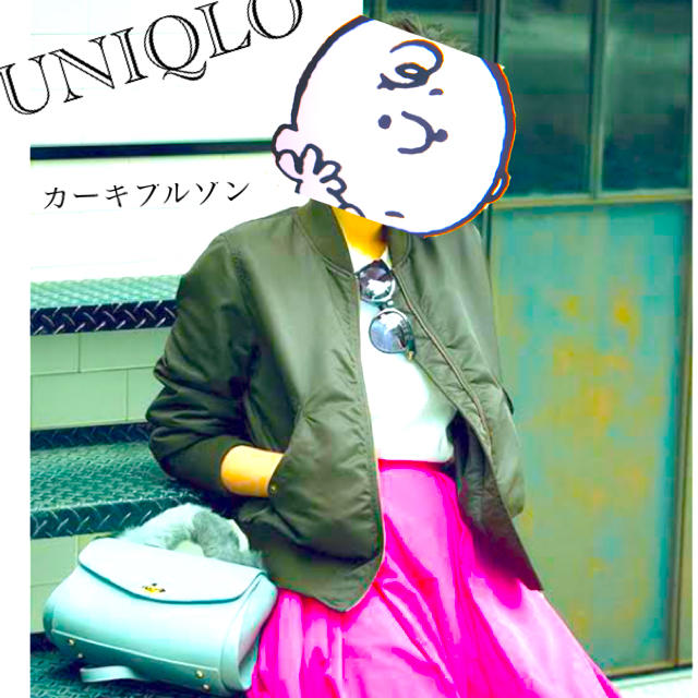 UNIQLO(ユニクロ)の【UNIQLO】古着　カーキブルゾン レディースのジャケット/アウター(ブルゾン)の商品写真