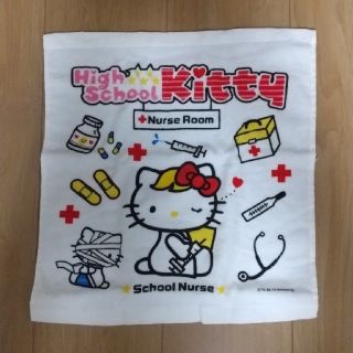 ハローキティ(ハローキティ)のハローキティ タオル 綿100% オールコットン 白 キティ KITTY (タオル/バス用品)