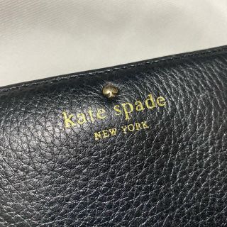 ケイトスペードニューヨーク(kate spade new york)の比較的美品♪断捨離セール早い者勝ち♪ ケイトスペード　黒財布　ロングウォレット(財布)