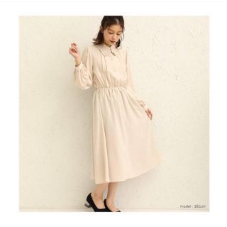 ハニーズ(HONEYS)のワンピース 🎀 Honeys 秋 冬 ホワイト ベージュ ワンピ(ロングワンピース/マキシワンピース)