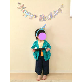 袴ロンパース＋羽織りセット　サイズ90(和服/着物)