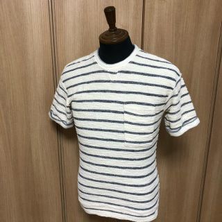 ザラ(ZARA)のZARA MAN パイル ポケットTシャツ　ボーダー　ザラマン(Tシャツ/カットソー(半袖/袖なし))