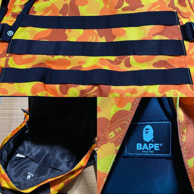 A BATHING APE(アベイシングエイプ)のAPE BAPE PUBG バックパック　CAMO 迷彩　バック　シャーク メンズのバッグ(バッグパック/リュック)の商品写真