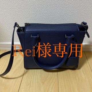 チャールズアンドキース(Charles and Keith)の【Rei様】美品　CHARLES&KEITH　バッグ　ネイビー　2way(ハンドバッグ)