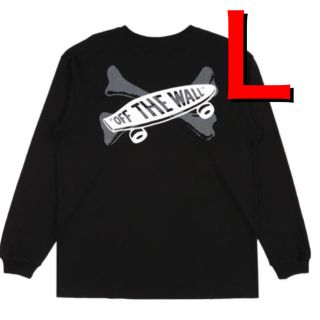 ダブルタップス(W)taps)のLサイズ　VANS VAULT X WTAPS ロンTシャツ　BLACK(Tシャツ/カットソー(七分/長袖))