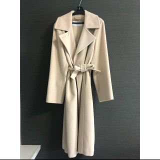 マックスマーラ(Max Mara)のマックスマーラ　ウールカシミヤコート 白タグ(ガウンコート)