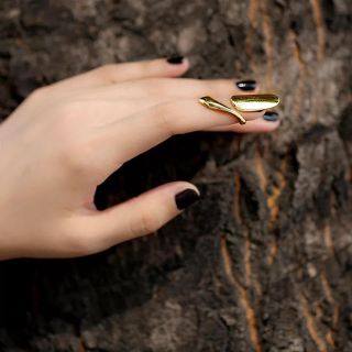 ヨウジヤマモト(Yohji Yamamoto)のPlate Nail Ring ローズゴールド【1点のみ】(リング(指輪))