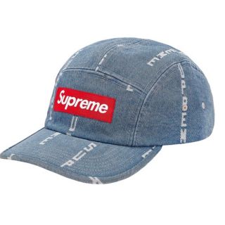 シュプリーム(Supreme)のLogo Stripe Jacquard Denim Camp Cap(キャップ)