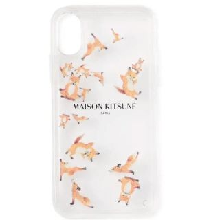 メゾンキツネ(MAISON KITSUNE')のメゾンキツネ　スマホケース　iPhone X　ヨガ　フォックス(iPhoneケース)