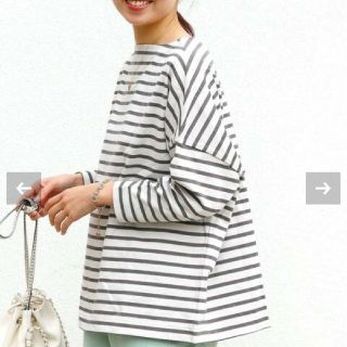 イエナ(IENA)のIENA 別注 BIG MARINE BOATNECK プルオーバー(カットソー(長袖/七分))