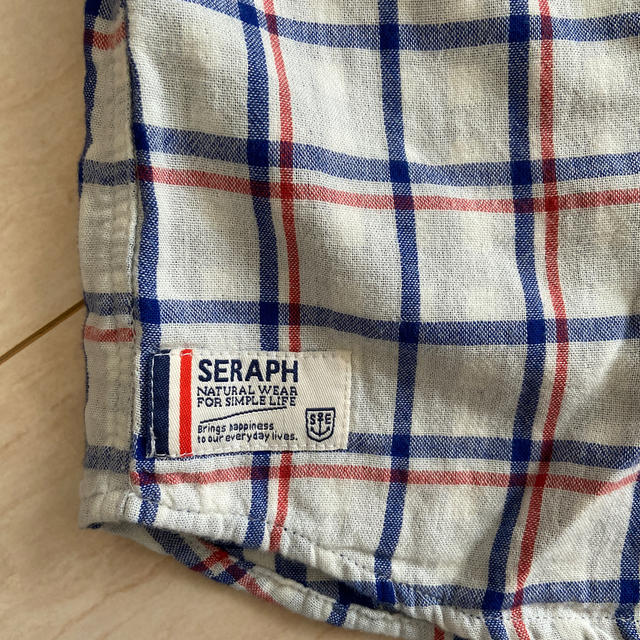 Seraph(セラフ)のSeraph チェックシャツ　80㎝ キッズ/ベビー/マタニティのキッズ服女の子用(90cm~)(ブラウス)の商品写真
