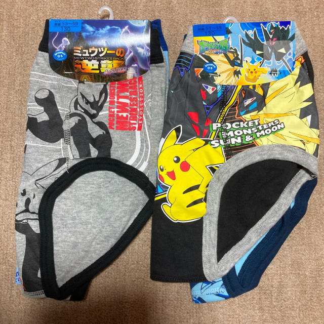 ポケットモンスター 肌着 下着 パンツ ブリーフ 130cm  4枚セット キッズ/ベビー/マタニティのキッズ服男の子用(90cm~)(下着)の商品写真