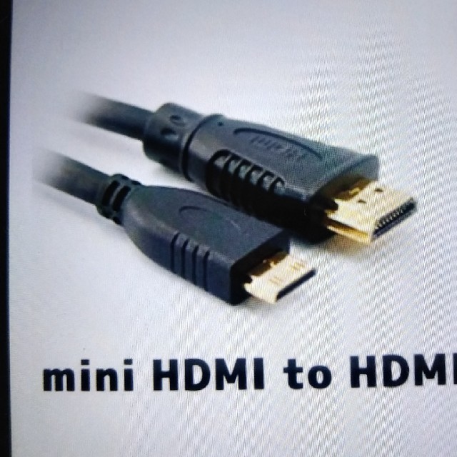 HDMI-mini  HDM変換ケーブル スマホ/家電/カメラのテレビ/映像機器(映像用ケーブル)の商品写真