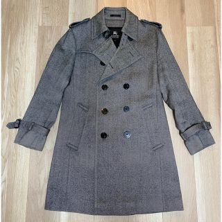 バーバリーブラックレーベル(BURBERRY BLACK LABEL)の【美品】BURBERRY BLACK LABEL ツイードコート M(トレンチコート)