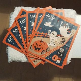 カルディ(KALDI)のカルディ＊ハロウィン紙袋6袋セット(ショップ袋)