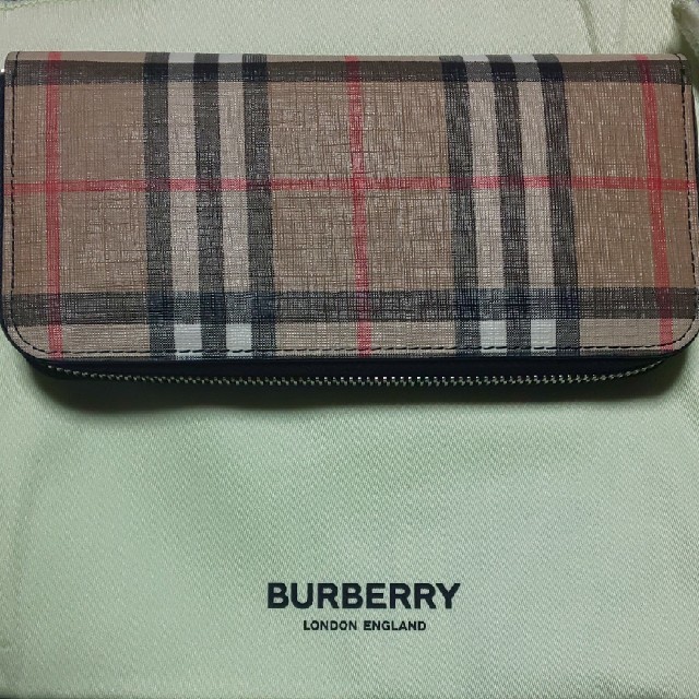 美品 バーバリー BURBERRY チェック柄 0217 がま口財布 キャンバス