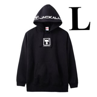 ジャッカル(JACKALL)の新品未試着 ジャッカル プルオーバーフーディ【ブラック/ Lサイズ】(ウエア)