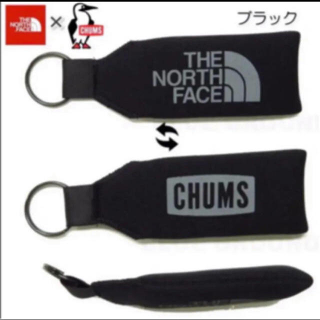 THE NORTH FACE(ザノースフェイス)の【未開封新品】キーホルダー　ノースフェイス×チャムス　ブラック　キーリング メンズのファッション小物(キーホルダー)の商品写真