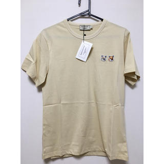 メゾンキツネ(MAISON KITSUNE')のメゾンキツネ　シャツ　ベージュ(Tシャツ(半袖/袖なし))