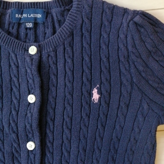 Ralph Lauren(ラルフローレン)の[120]ラルフローレン　女の子カーディガン キッズ/ベビー/マタニティのキッズ服女の子用(90cm~)(カーディガン)の商品写真