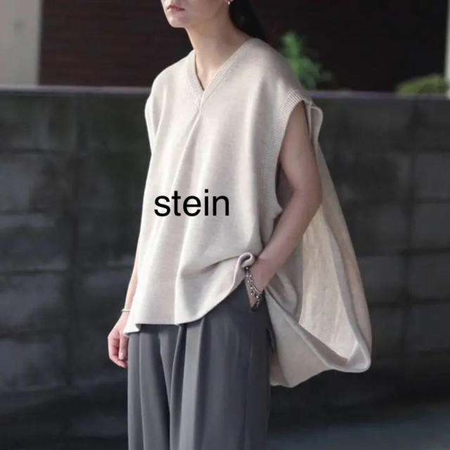 stein BACK DOUBLE KNIT VEST バックダブルニットベストトップス