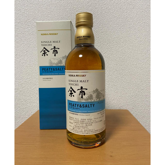 ニッカ余市蒸溜所限定　シングルモルト余市　ピーティ&ソルティ  500ml