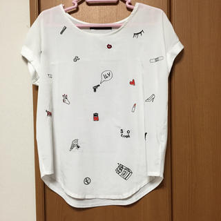 スパイラルガール(SPIRAL GIRL)のSPIRALGIRL 刺繍Tシャツ(Tシャツ(半袖/袖なし))