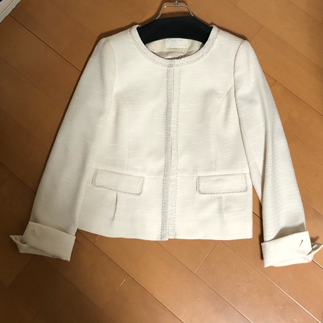 新品【any SiS】 清楚　ノーカラージャケット ラメ オンワード エニシス