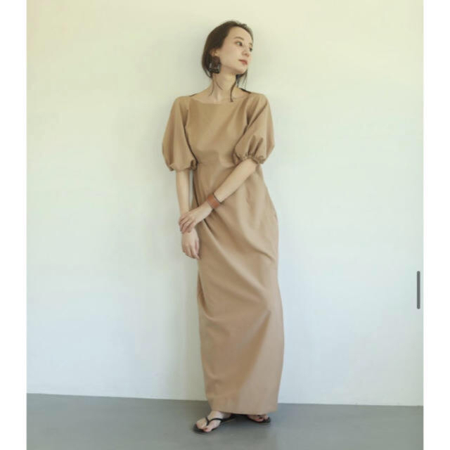 louren puff sleeve onepiece 完売商品 レディースのワンピース(ロングワンピース/マキシワンピース)の商品写真