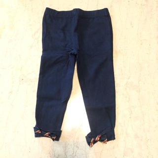 ラルフローレン(Ralph Lauren)の美品 リボン付きレギンス スパッツ ネイビー 90(パンツ/スパッツ)