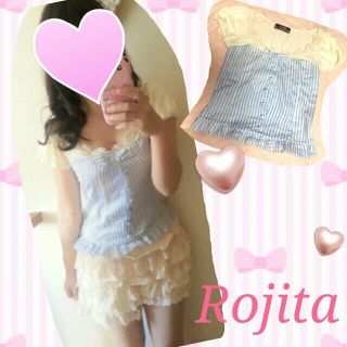 ロジータ(ROJITA)のRojitaのブラウス風Tシャツ♡(カットソー(半袖/袖なし))