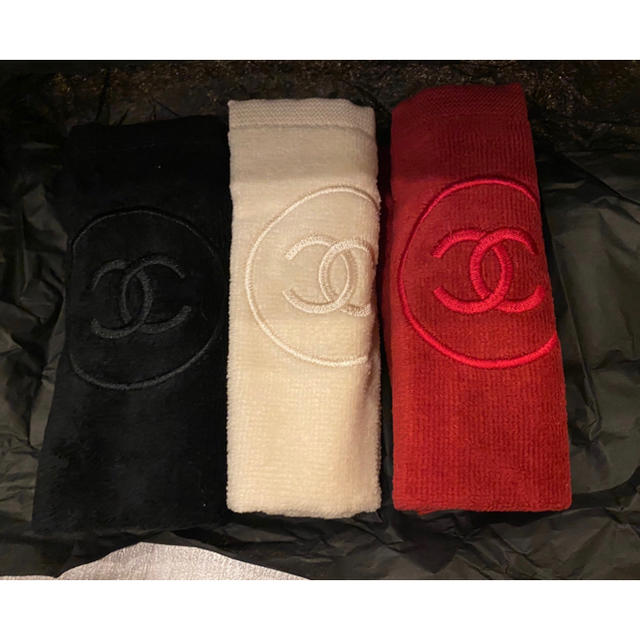 CHANEL(シャネル)のシャネル　サブリマージュ　ハンドタオル　ノベルティ　非売品 レディースのファッション小物(ハンカチ)の商品写真