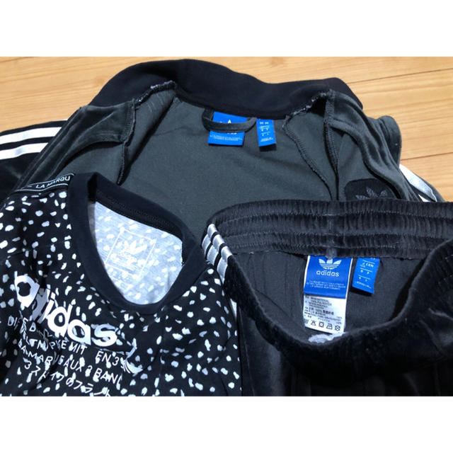 adidas(アディダス)のアディダス ジャージ上下 ロンT ３点セット キッズ/ベビー/マタニティのキッズ服男の子用(90cm~)(その他)の商品写真