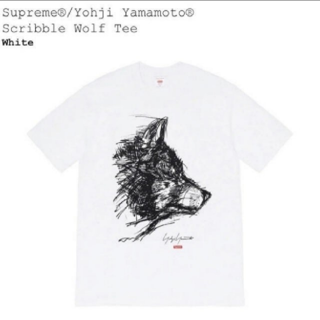 Supreme/Yohji Yamamoto Scribble Wolf Tee