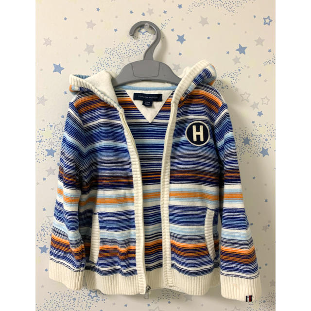 TOMMY HILFIGER(トミーヒルフィガー)のトミーフィルフィガー　ニット　パーカー　2T キッズ/ベビー/マタニティのベビー服(~85cm)(カーディガン/ボレロ)の商品写真