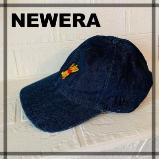 ニューエラー(NEW ERA)のキッズ 子供 ディズニー キャップ 帽子 くまのぷーさん デニム(帽子)