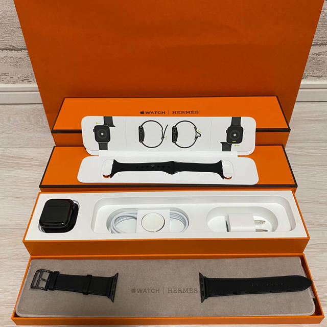 2022激安通販 - Hermes スペースブラック　40mmApple series5 Watch 腕時計(デジタル)