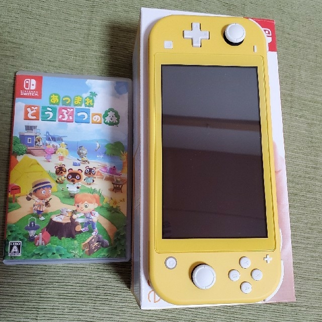 Nintendo Switch Lite イエロー&あつ森セットの通販 by なみちん's shop｜ラクマ