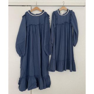 ボンポワン(Bonpoint)のliilu blue dress ドレス8-10y(ワンピース)