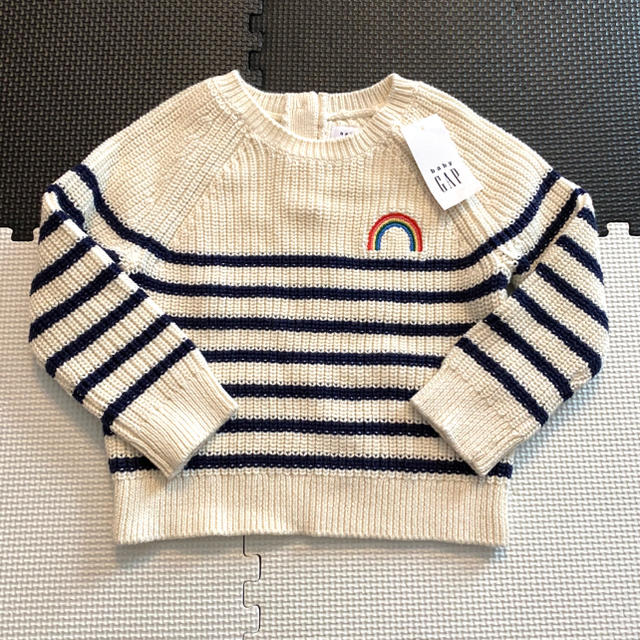 babyGAP(ベビーギャップ)の値下げ！新品タグ付き　gap レインボー　ニット　70cm キッズ/ベビー/マタニティのベビー服(~85cm)(ニット/セーター)の商品写真