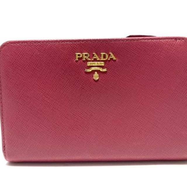 PRADA(プラダ)のプラダ 2つ折り財布美品  - ピンク レザー レディースのファッション小物(財布)の商品写真