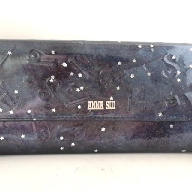 ANNA SUI(アナスイ)のアナスイ 長財布 ネイビー×シルバー レディースのファッション小物(財布)の商品写真