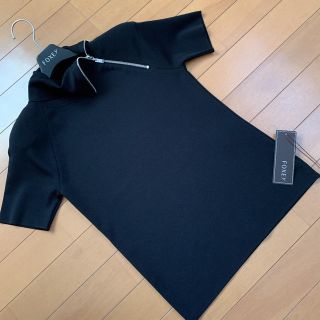 フォクシー(FOXEY)のフォクシー38  黒　カットソー　新品未使用(ニット/セーター)